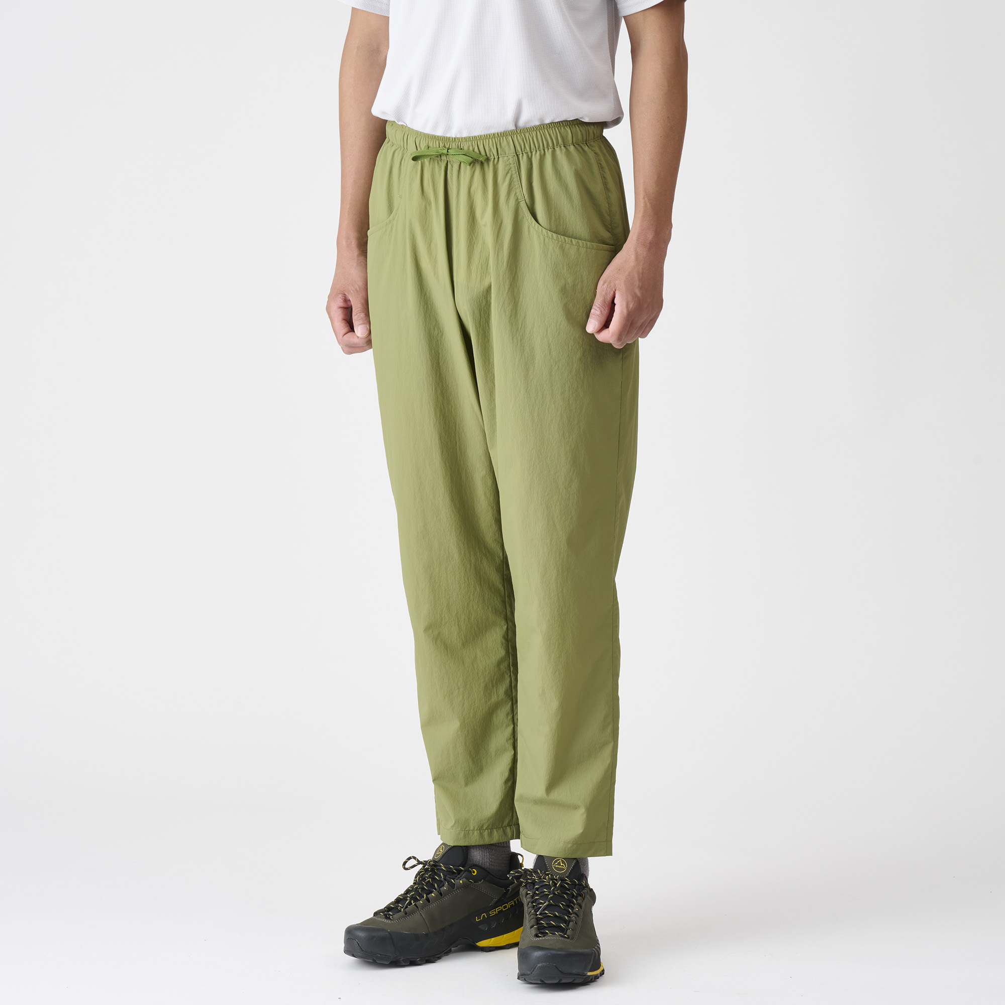 Hutte Pant ｵﾘｰﾌﾞﾌﾞﾗﾝﾁS | AXESQUIN | アフターハイクの着替えに