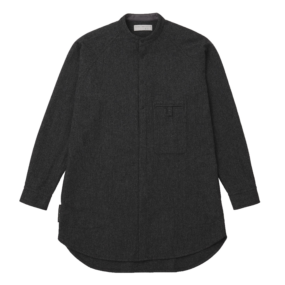 ウールのロングシャツ