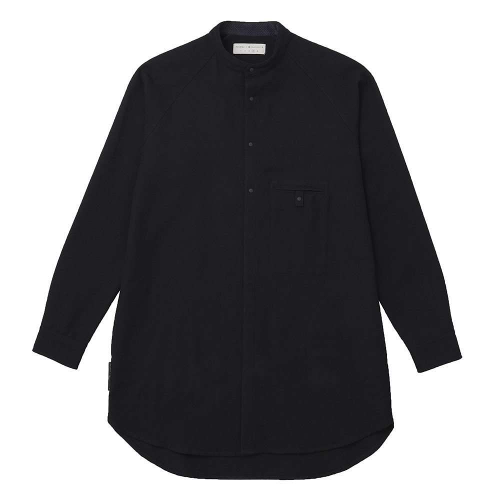 ウールのロングシャツ